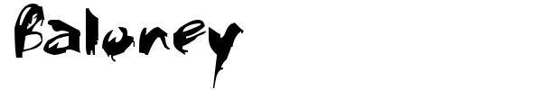 Baloney font