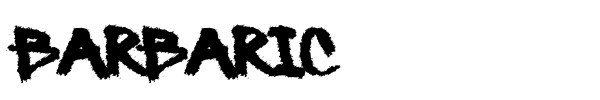 Barbaric font