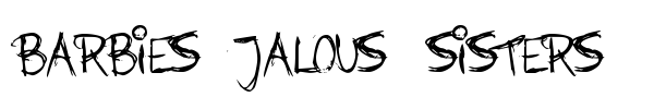 Barbies Jalous Sisters font preview