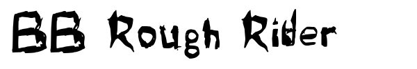 BB Rough Rider font