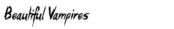 Beautiful Vampires font