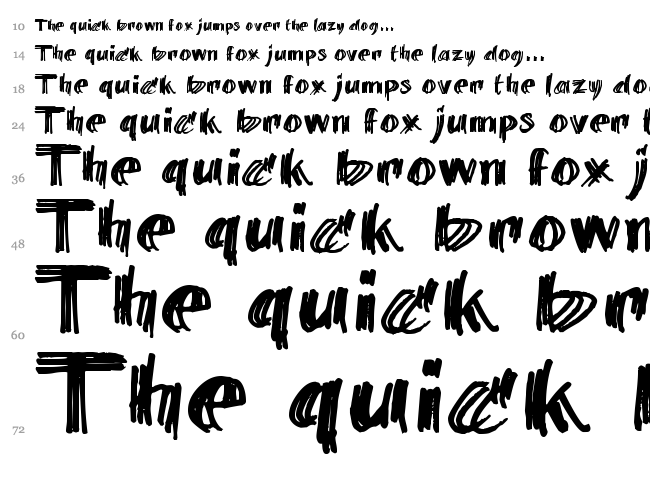 Billie Barred font waterfall