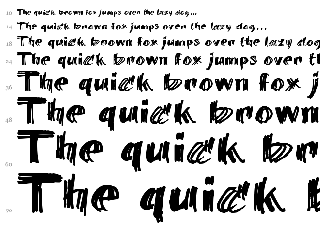 Billie Barred font waterfall
