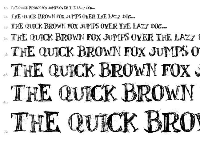 BlackBoard font waterfall