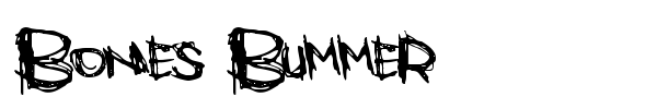 Bones Bummer font