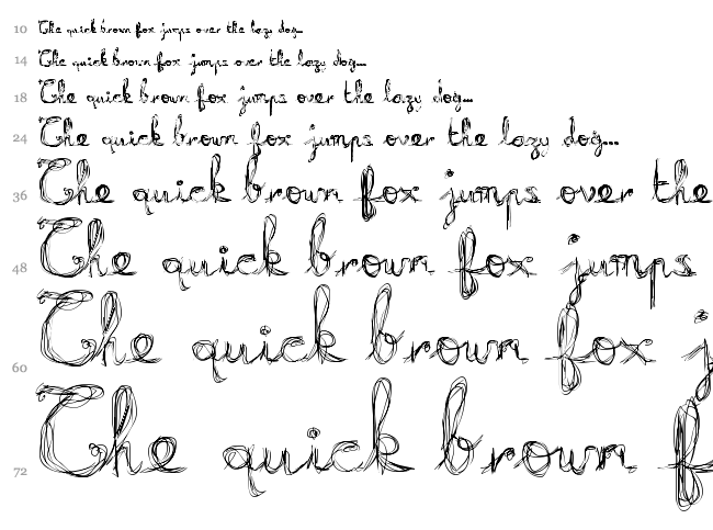 Burning font waterfall