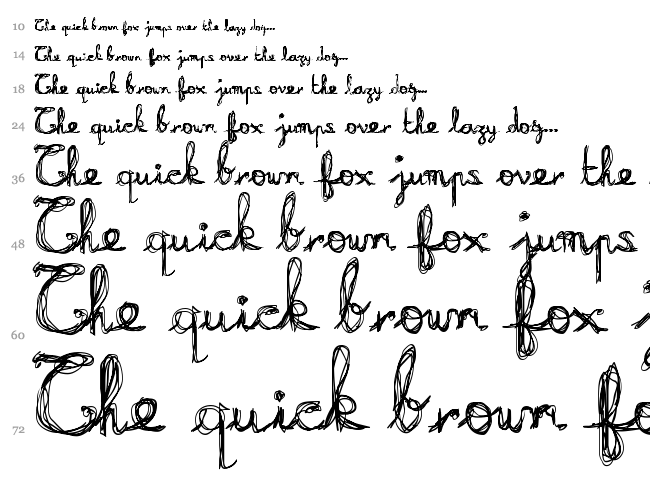Burning font waterfall