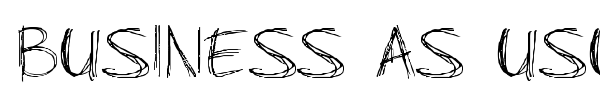 Business As Usual font