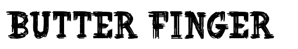 Butter Finger font