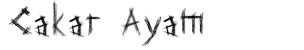 Cakar Ayam font
