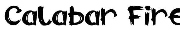 Calabar Firewood font