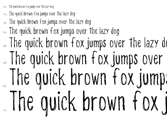 CF Alone on the Earth font waterfall