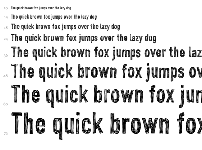 CF John Doe font waterfall
