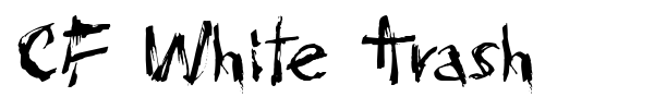 CF White Trash font