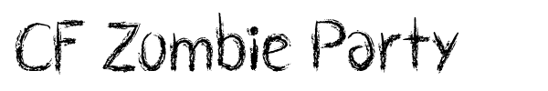 CF Zombie Party font