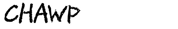 Chawp font