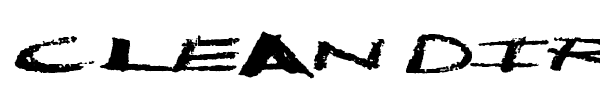 Clean Dirty font