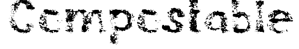 Compostable font