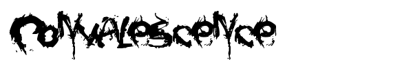 Convalescence font
