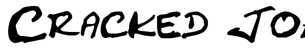 Cracked Johnnie font
