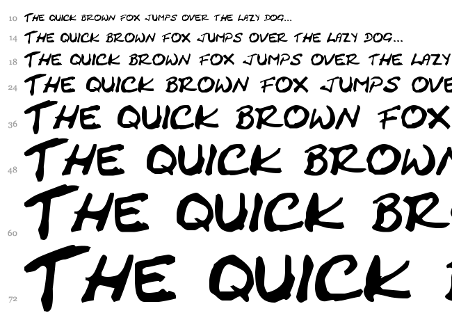 Cracked Johnnie font waterfall