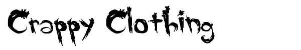 Crappy Clothing font