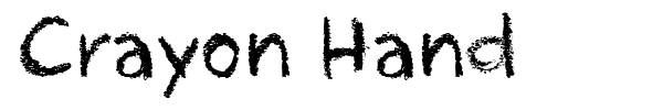 Crayon Hand font