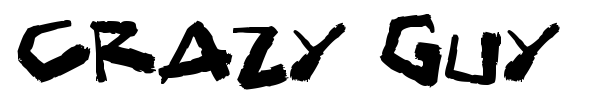 Crazy Guy font