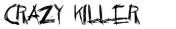 Crazy Killer font
