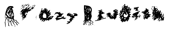 Crazy Bludish font