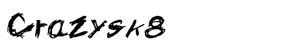 Crazysk8 font