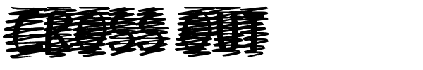 Cross Out font