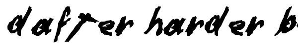 Dafter Harder Better Stronger font