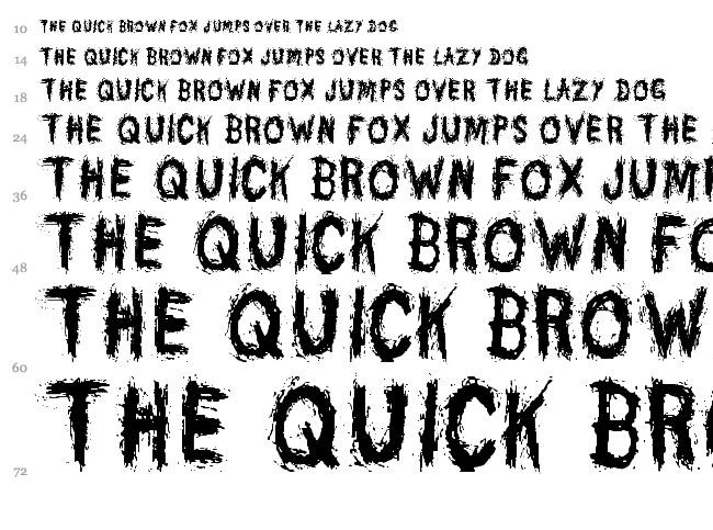 Danny Varefella font waterfall
