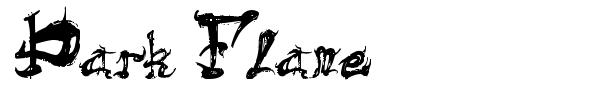 Dark Flame font