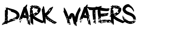 Dark Waters font preview