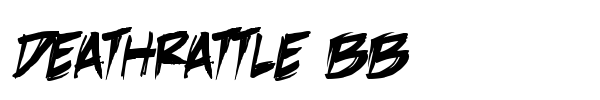 DeathRattle BB font