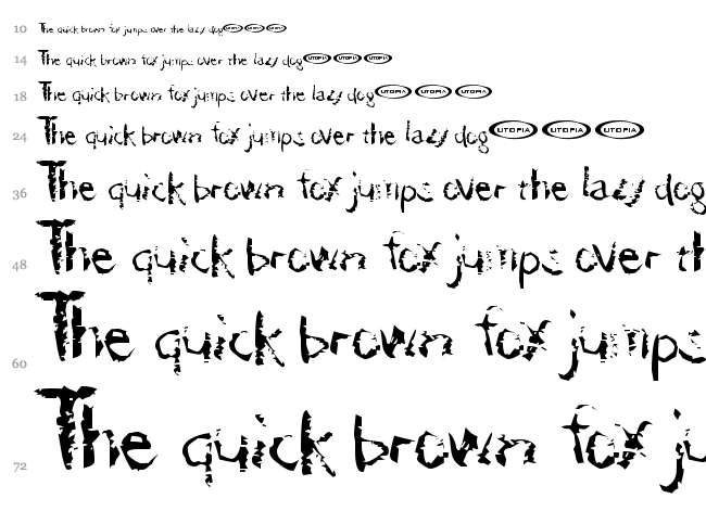  font waterfall
