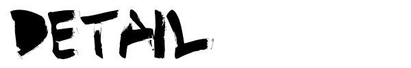 Detail font