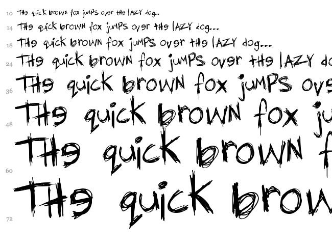 Diediedie font waterfall