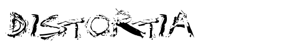 Distortia font