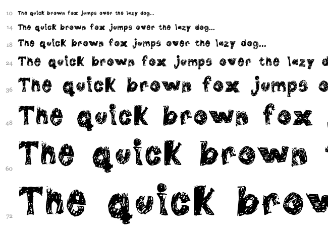 Double G font waterfall