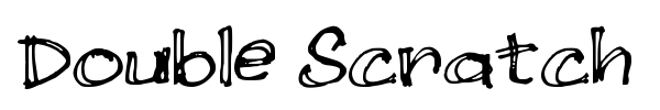 Double Scratch font