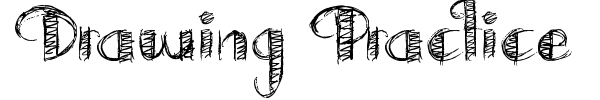 Drawing Practice font