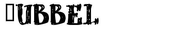 dUBBEL font