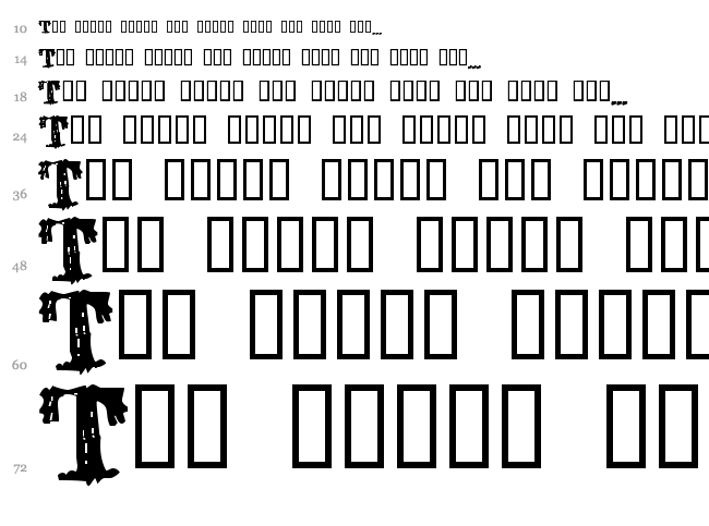 dUBBEL font waterfall