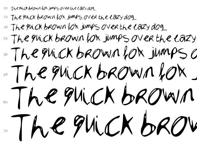 Dubble font waterfall