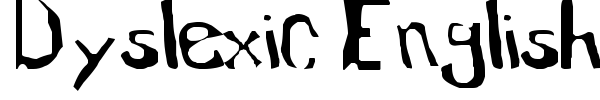 Dyslexic English Teacher font