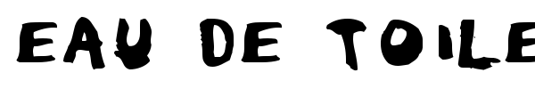 Eau de Toilet font