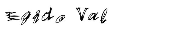 Egido Val font